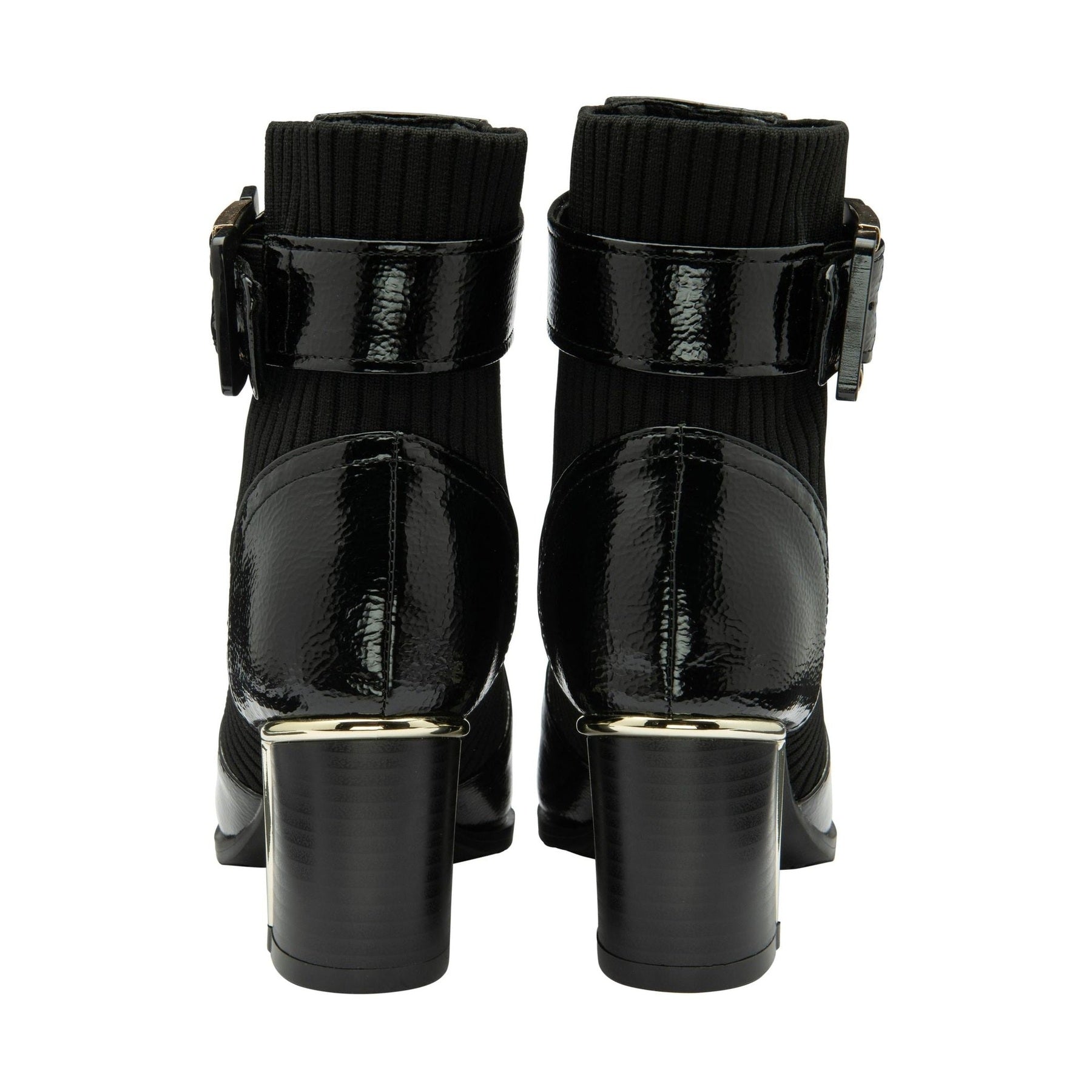 Lotus Ankle Boot with Zip Klaudina BLACK PAT ULB318