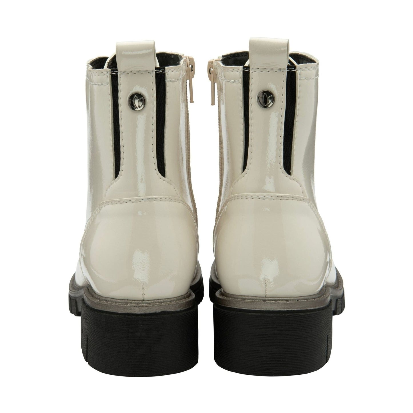 Lotus Ankle Boot with lace and Zip fastening Jojo WHITE PATENT ULB350