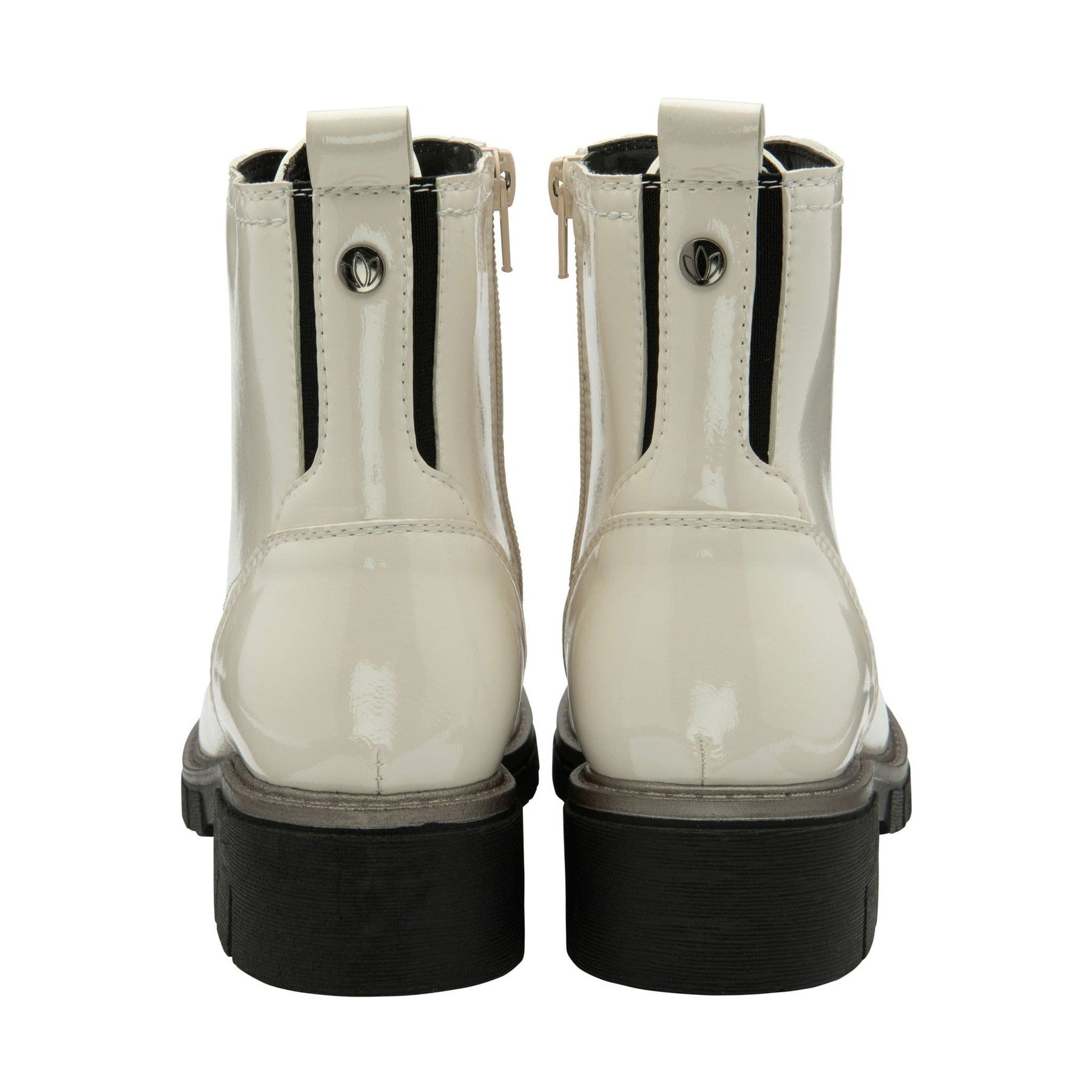 Lotus Ankle Boot with lace and Zip fastening Jojo WHITE PATENT ULB350