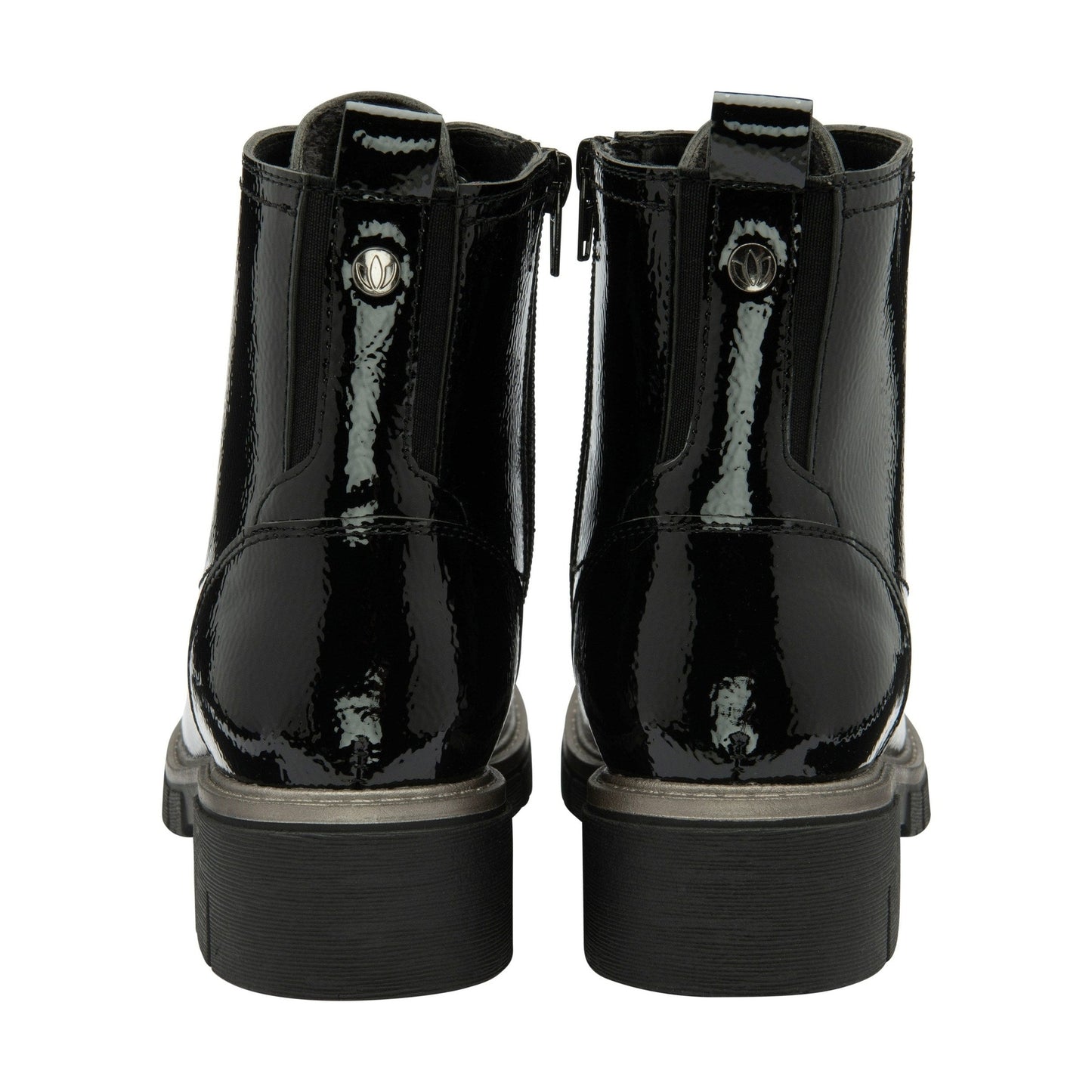 Lotus Ankle Boot with lace and Zip fastening Jojo BLACK ULB350