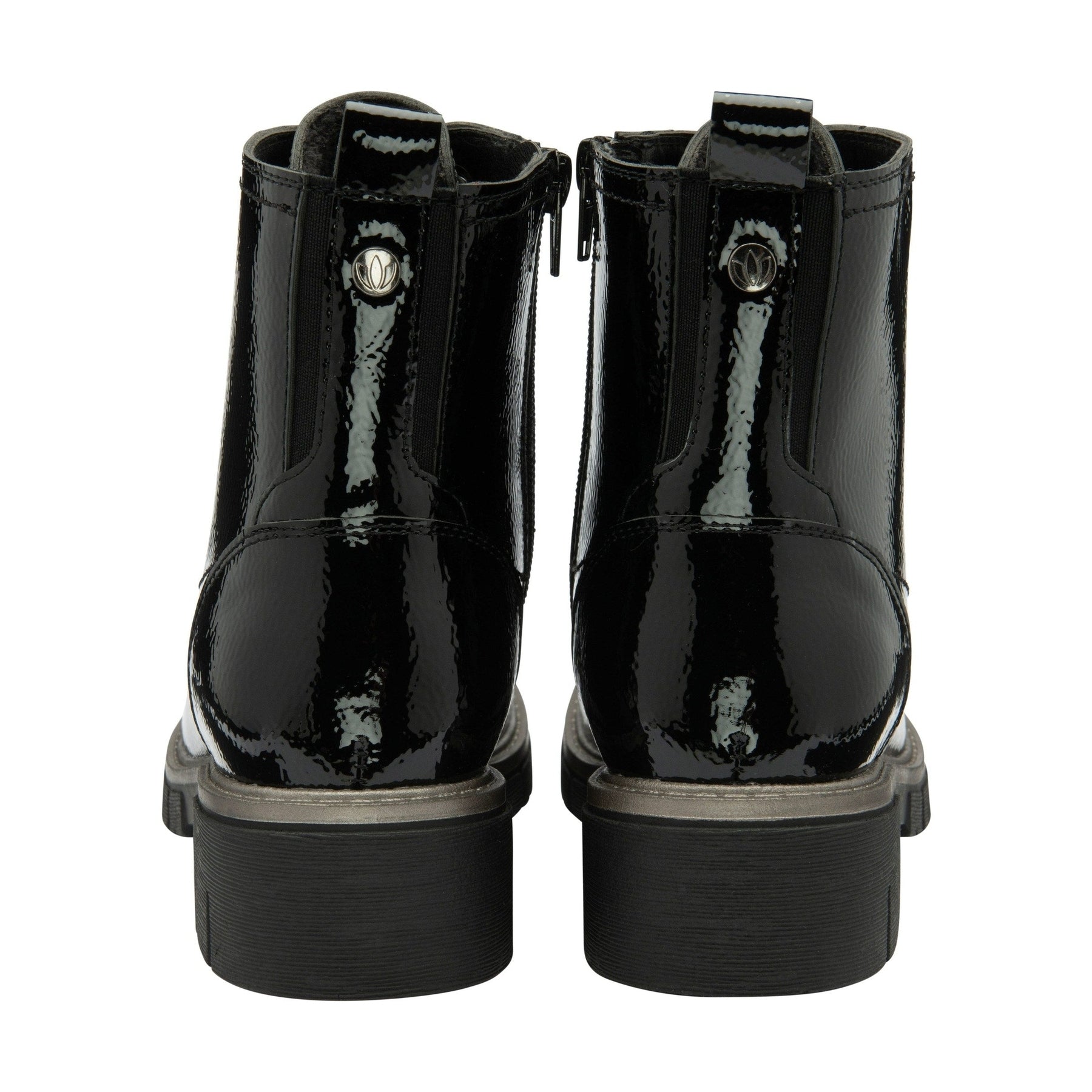 Lotus Ankle Boot with lace and Zip fastening Jojo BLACK ULB350