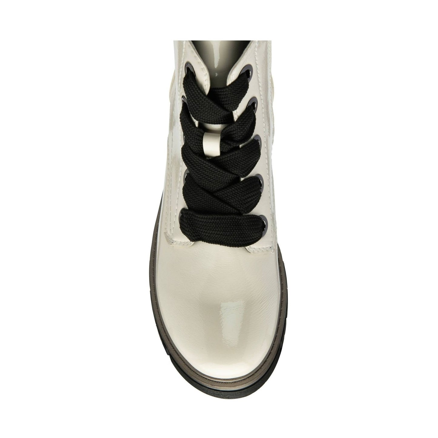 Lotus Ankle Boot with lace and Zip fastening Jojo WHITE PATENT ULB350