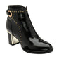 Lotus Ankle boot with block heel Wells BLACK PAT ULB317BP