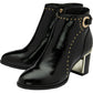 Lotus Ankle boot with block heel Wells BLACK PAT ULB317BP
