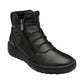 Lotus Atlanta BLACK Soft Leather Twin Zip Ankle Boot ULB405