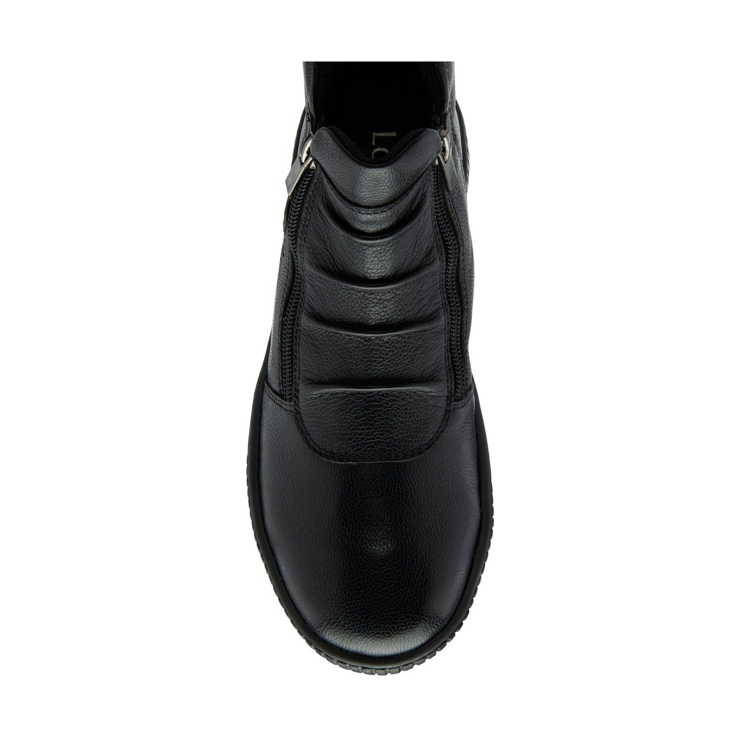 Lotus Atlanta BLACK Soft Leather Twin Zip Ankle Boot ULB405