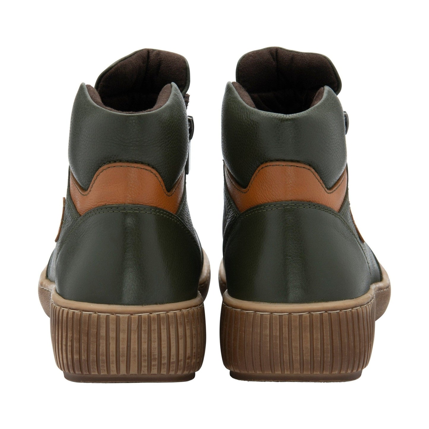Lotus Atlanta Green Soft Leather Twin Zip Ankle Boot ULB405