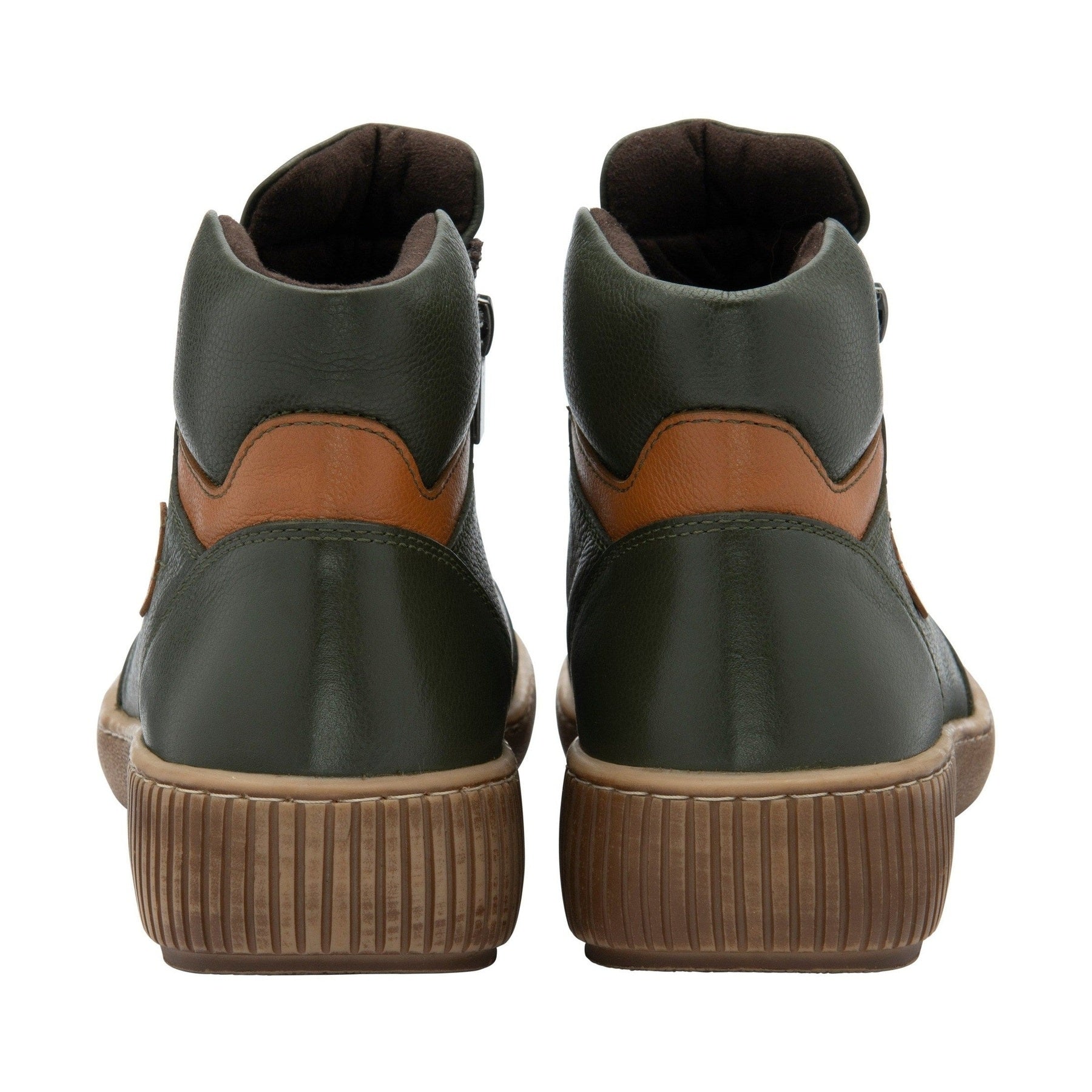 Lotus Atlanta Green Soft Leather Twin Zip Ankle Boot ULB405