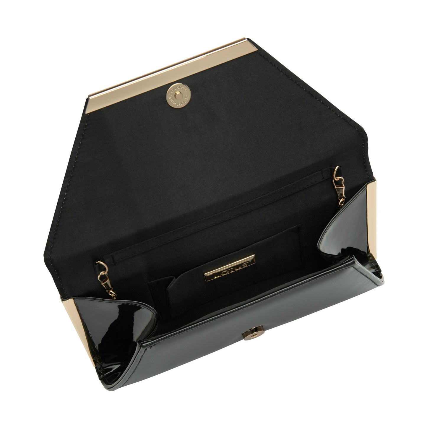 Lotus Bag to match Aubrey Martha BLACK PAT ULG057