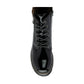 Lotus Boot Charleston Patent Ankle Boot with Lace and zip BLACK PAT ULB383