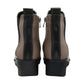 Lotus Boot Dresden Leather Ankle boot with wedge sole elasticated sides and zip CLAY DRESDEN