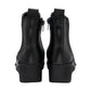 Lotus Boot Dresden Leather Ankle boot with wedge sole elasticated sides and zip BLACK DRESDEN