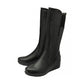 Lotus Boot Fitzgerald BLACK Soft Leather Wedge Long Boot ULB345