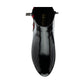 Lotus Boot Issy Smart Heeled Ankle Boot with double Zip and red stripe detail BLACK ULB418