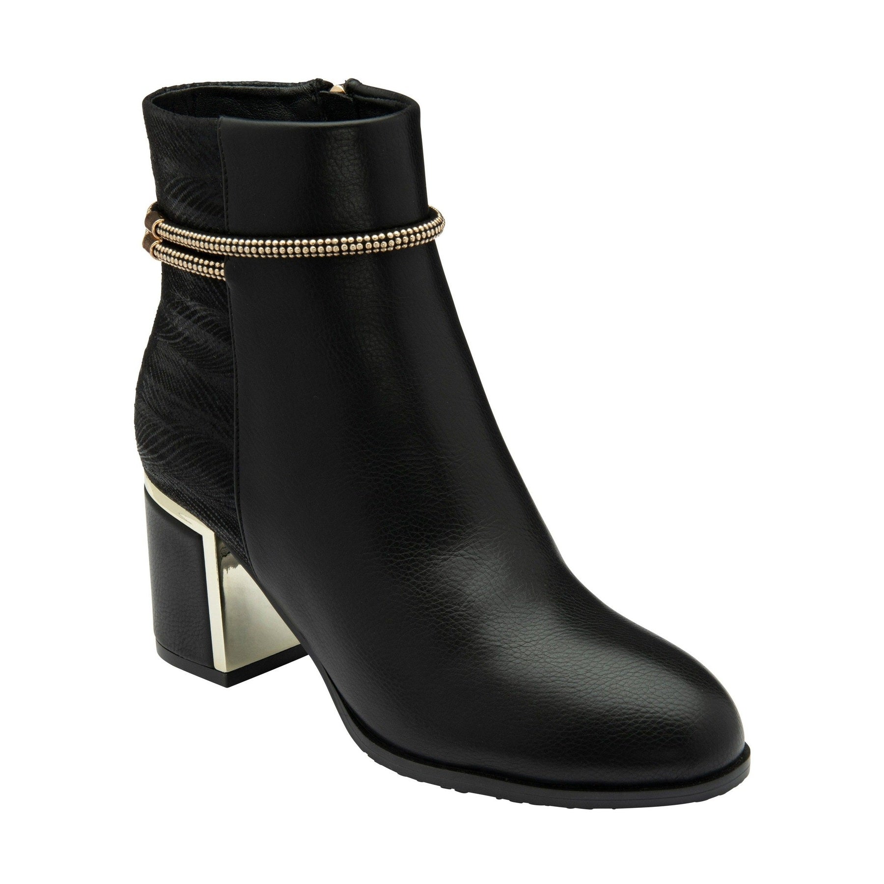 Lotus Boot Nerinda Classic Smart Heeled Ankle Boot BLACK PAT ULB415