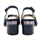 Lotus Elena Navy Suede Occasion Slingback Block Heel Shoe ULS625