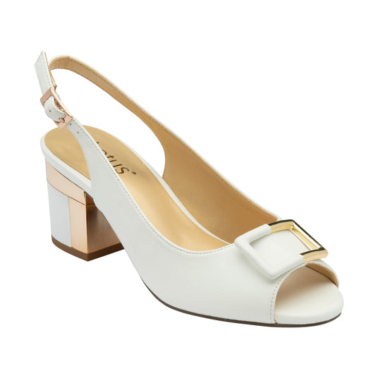 Lotus Elena WHITE Slingback Occasion Shoe ULS625
