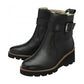 Lotus Emberlynn BLACK Soft Leather Wedge Ankle Boot