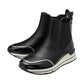 Lotus Ivana Black Wedge Trainer Style Chelsea Boot with Zip