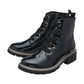 Lotus Jojo NAVY Patent Lace Up Ankle Boot With Zip ULB350