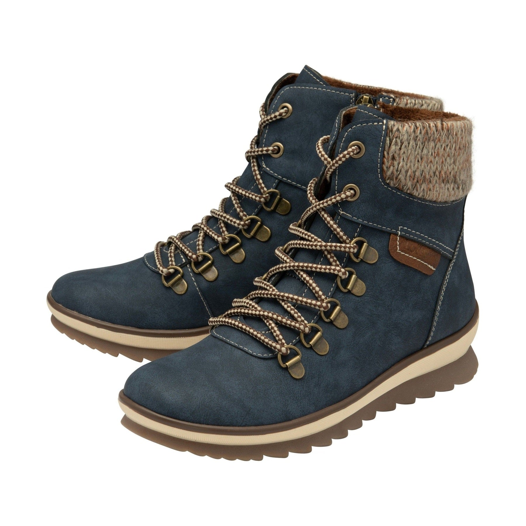Lotus Libby BLUE Hiker Style Ankle Boot ULB349