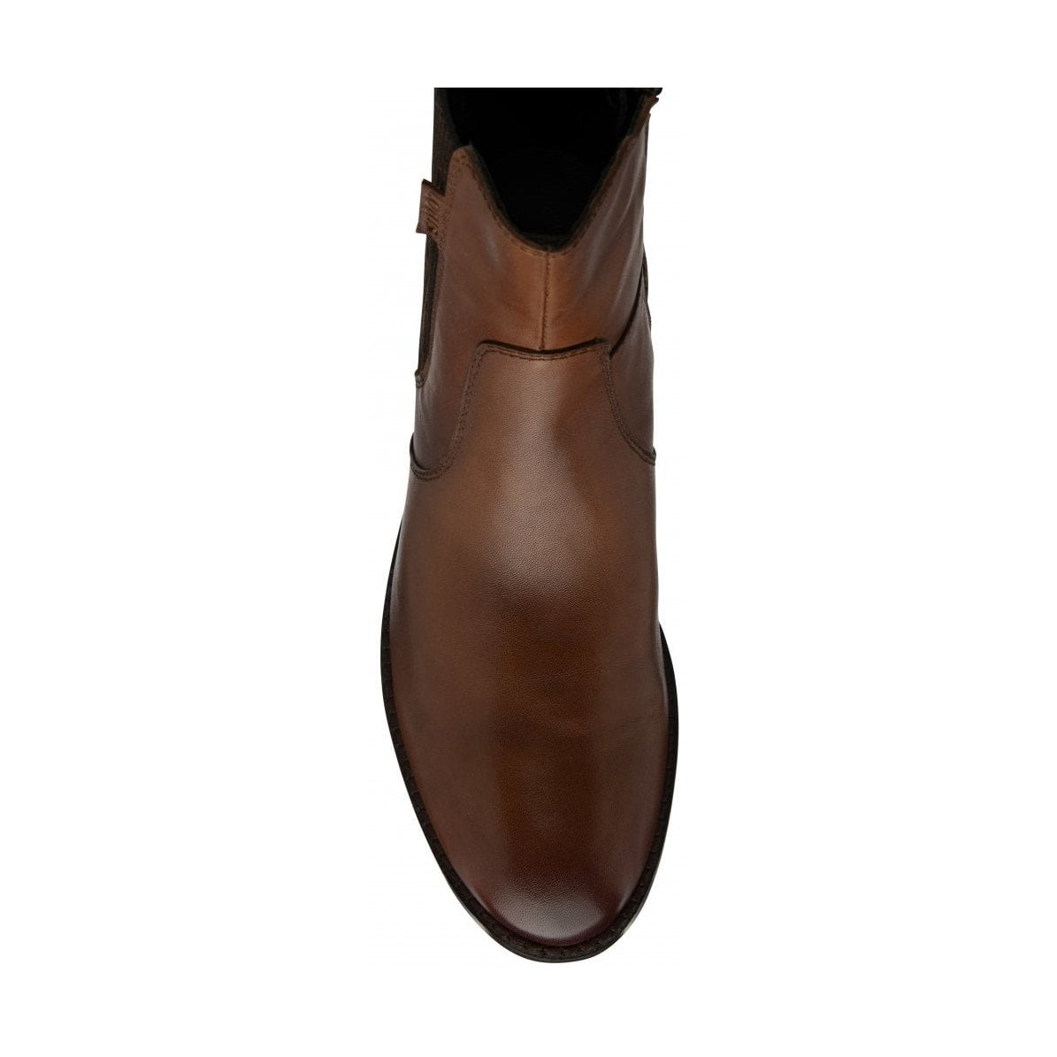 Lotus Lindley TAN Leather / Animal Print Zip Ankle Boot