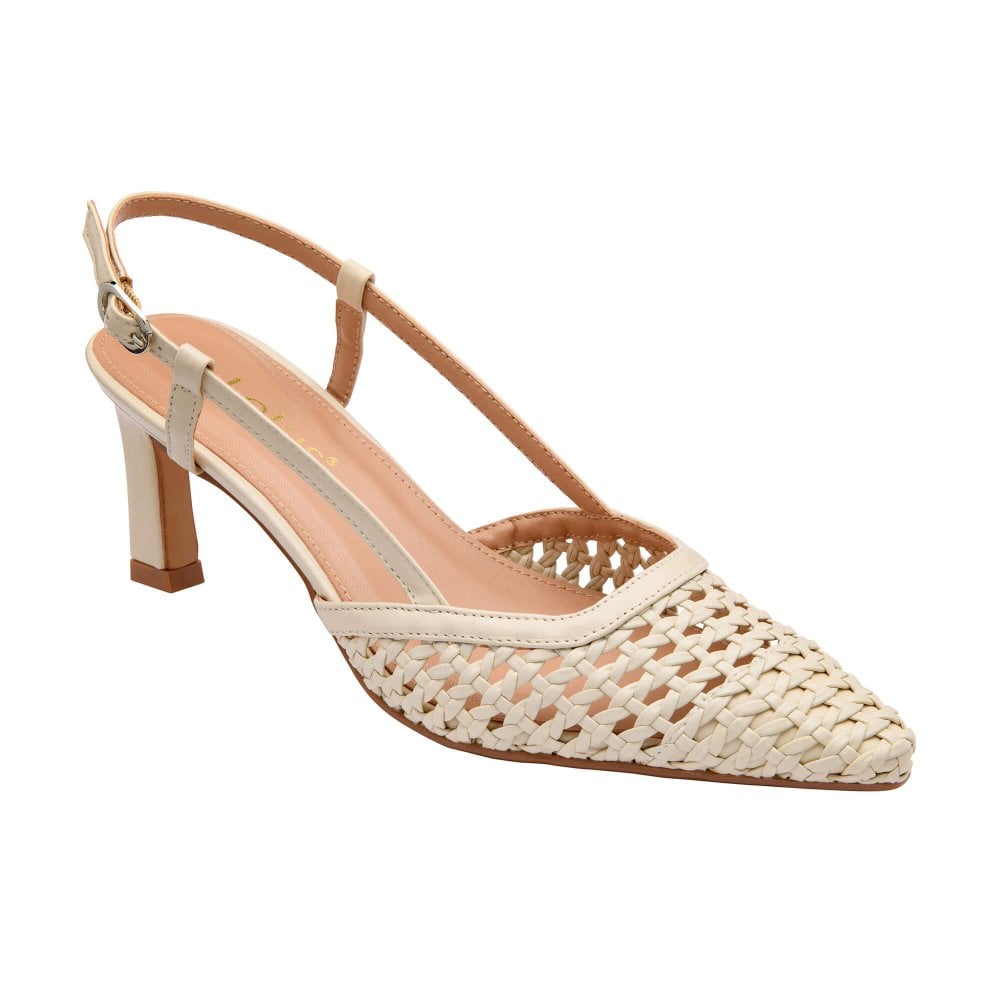 Lotus Livia BONE Slingback Occasion Shoe ULS659