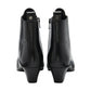 Lotus Lorissa BLACK Mid Heel Soft Leather Zip Boot
