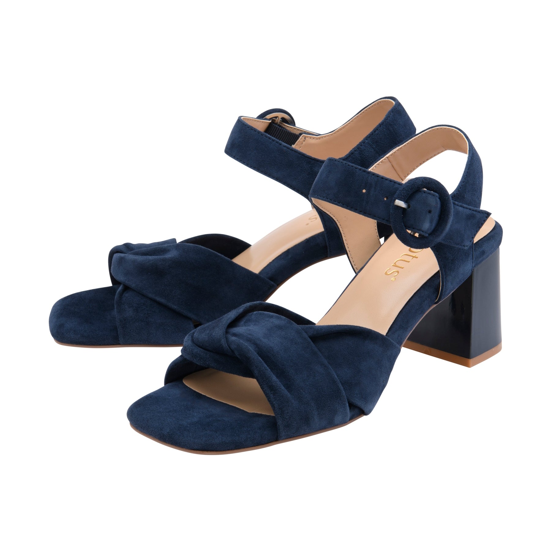 Lotus Maria Soft Suede Leather Occasion Sandal NAVY ULS5622