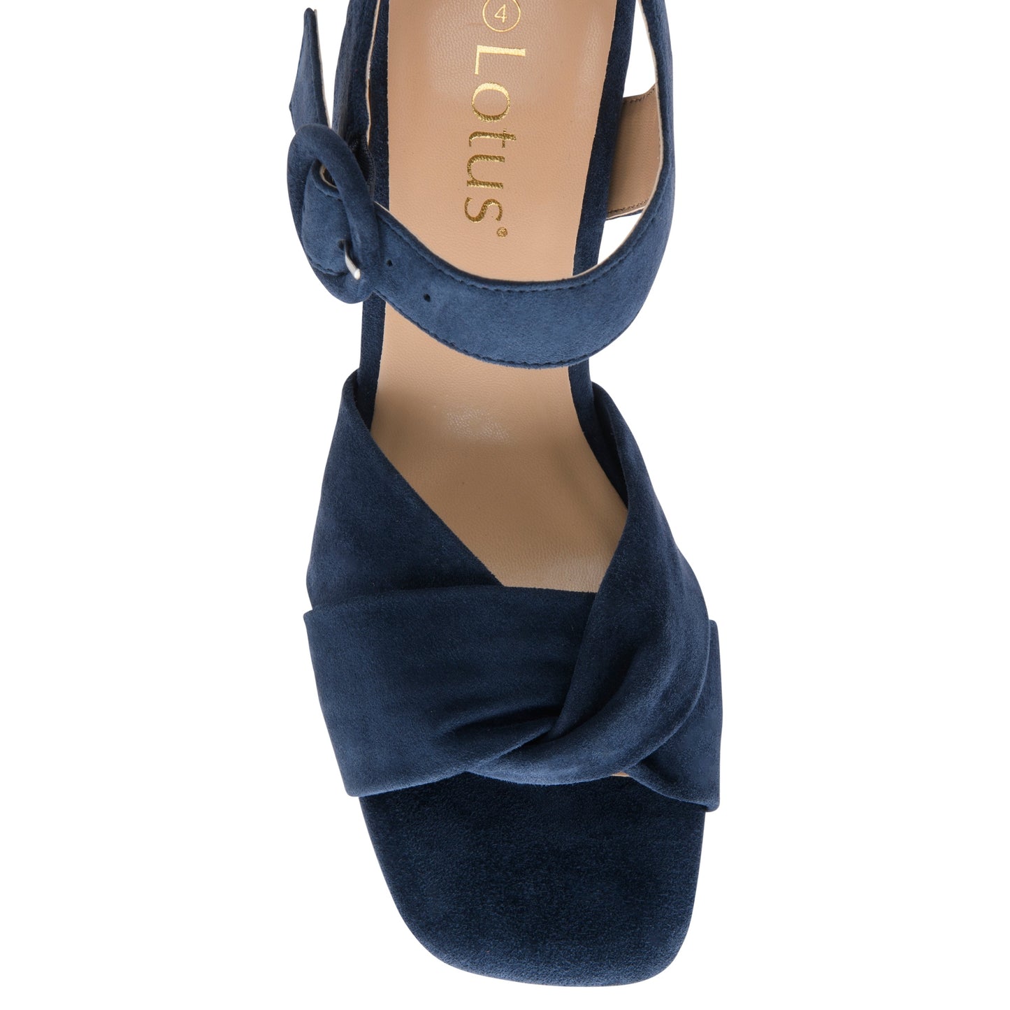 Lotus Maria Soft Suede Leather Occasion Sandal NAVY ULS5622