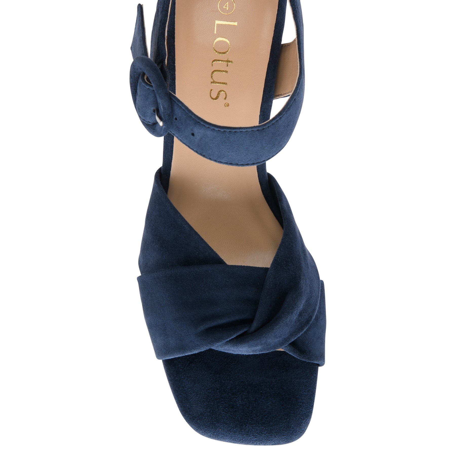 Lotus Maria Soft Suede Leather Occasion Sandal NAVY ULS5622