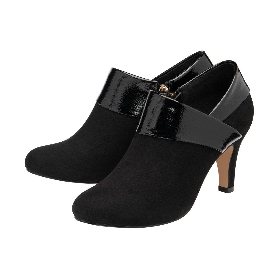 Lotus Maya BLACK Zip Ankle Shoe Boot ULS287