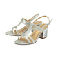 Lotus Mirella SILVER Block Heel Dress Sandal ULS450