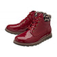 Lotus Naomi RED Patent LEOPARD Trim Ankle Boot