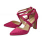 Lotus Occasion Wear Leona FUSCHIA Diamonte Bar Shoe ULS425