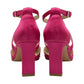 Lotus Occasion Wear Leona FUSCHIA Diamonte Bar Shoe ULS425