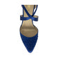 Lotus Occasion Wear Leona SAPHIRE Diamonte Bar Shoe ULS425