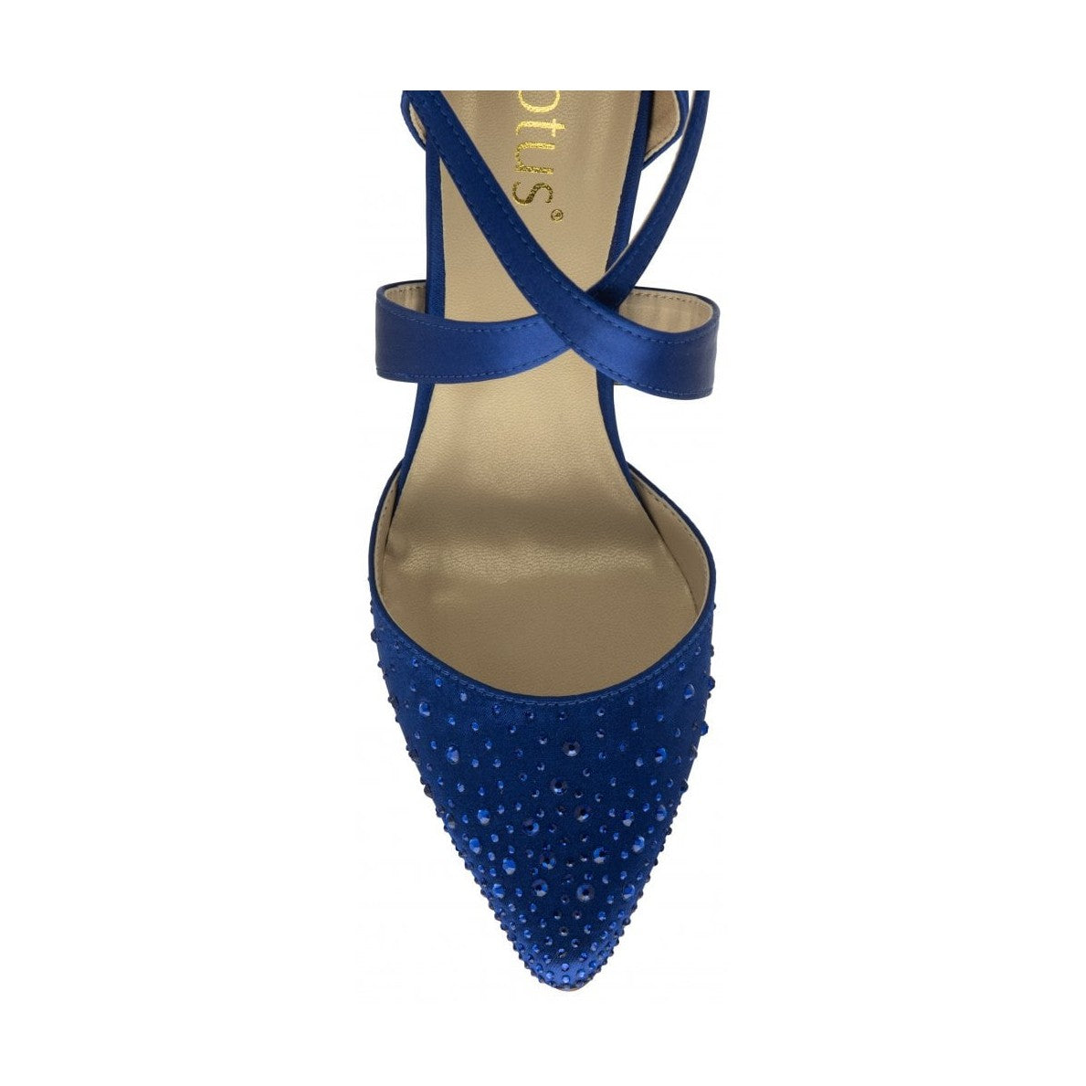 Lotus Occasion Wear Leona SAPHIRE Diamonte Bar Shoe ULS425