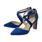 Lotus Occasion Wear Leona SAPHIRE Diamonte Bar Shoe ULS425