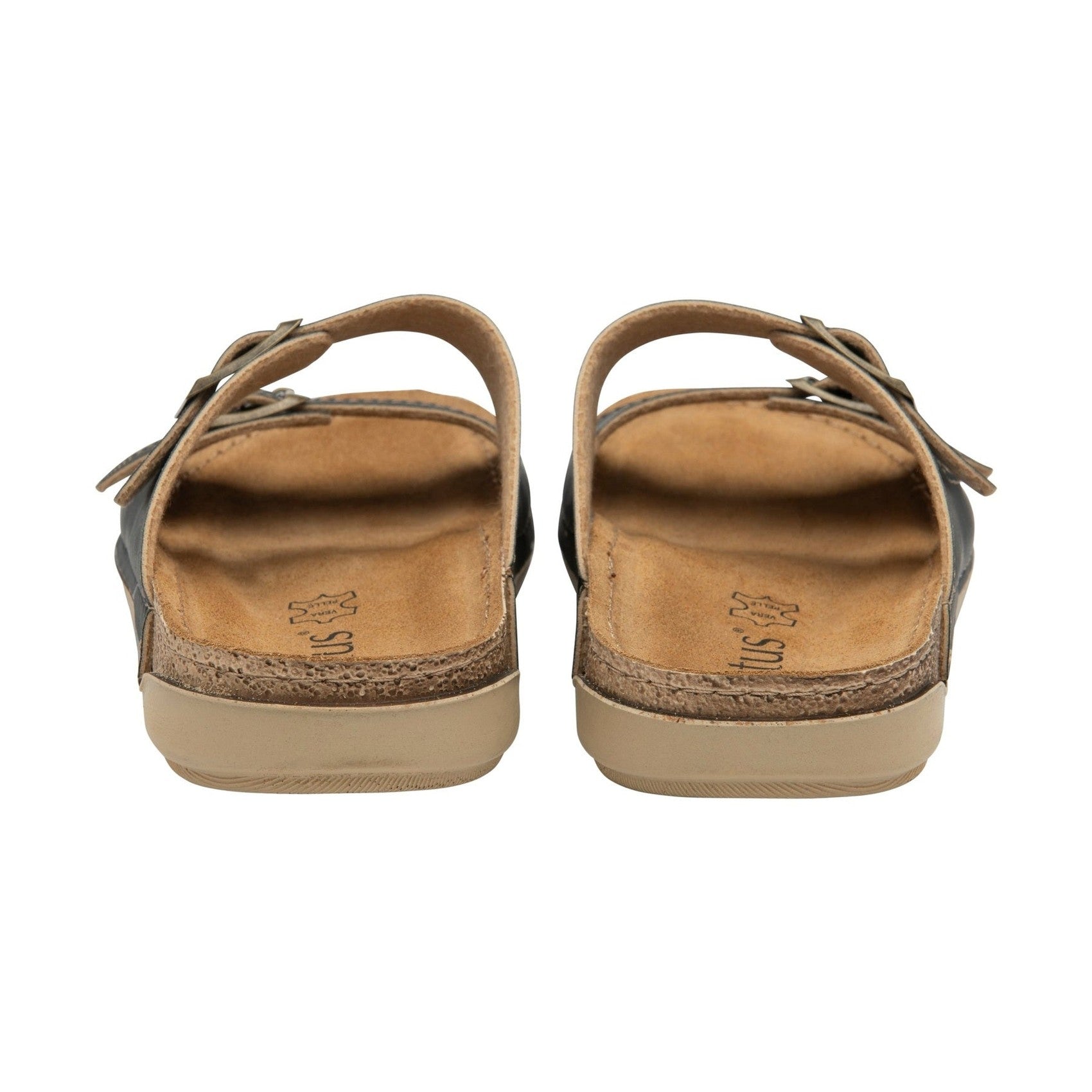 Lotus Rome Comfort twin Buckle Mule Sandal with Leather Insole ULP390