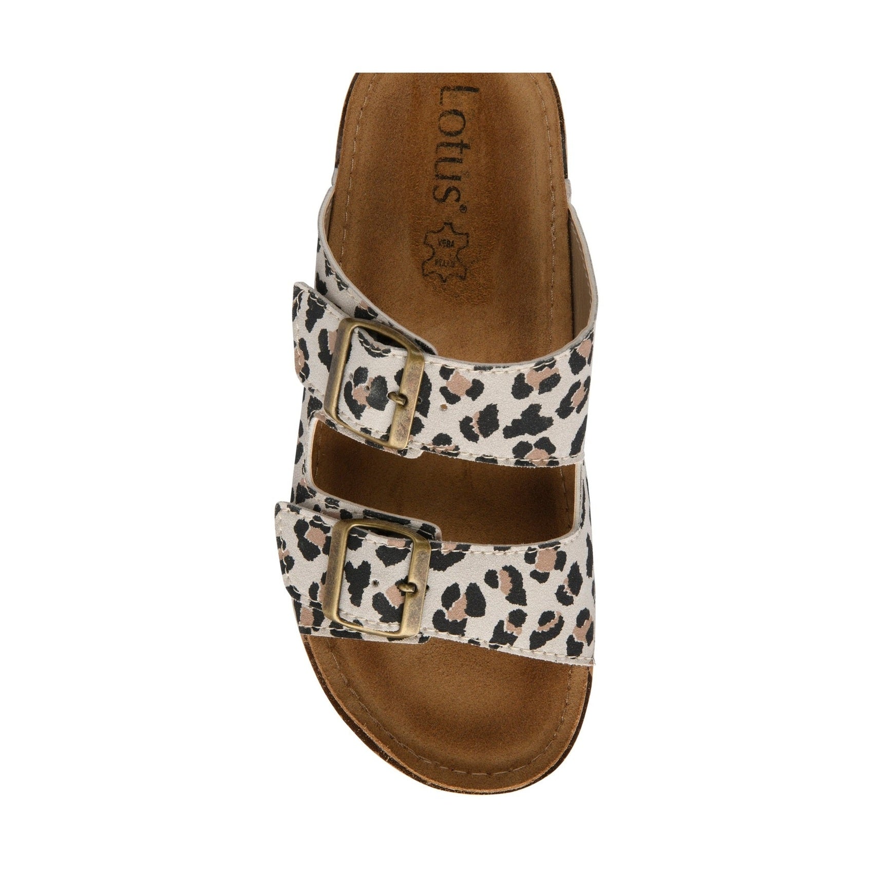 Lotus Rome LEOPARD Leather Insole Confort Mule Sandal ULP390