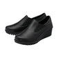 Lotus Shoe Delmar Leather Slip-on Trouser Shoe with wedge heel BLACK ULS527
