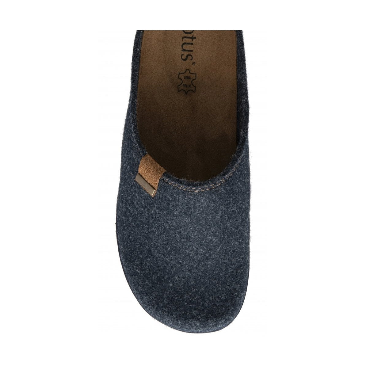 Lotus Sidney NAVY Mule Slipper with Leather Insole