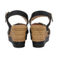 Lotus Tassere BLACK Wedge Sandal ULP414