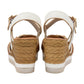 Lotus Tassere WHITE Wedge Sandal ULP414