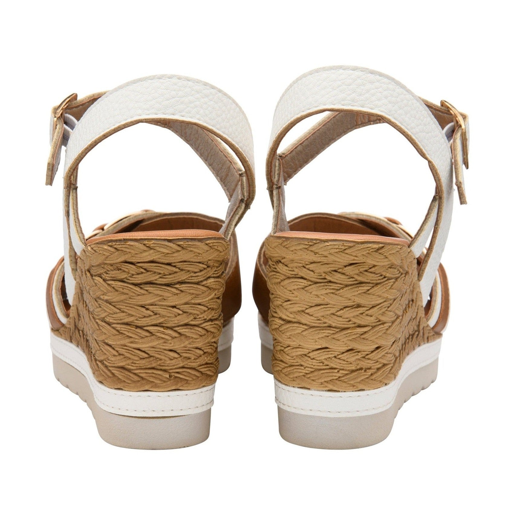 Lotus Tassere WHITE Wedge Sandal ULP414