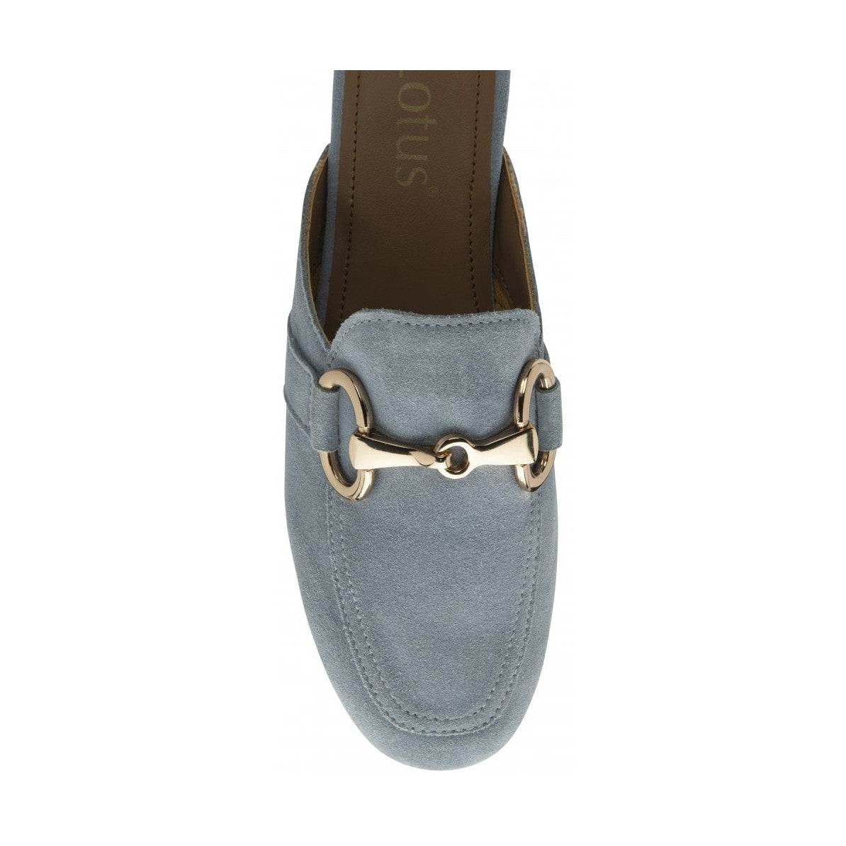Lotus Taylor BLUE Leather Slip On Mule Loafer ULS570