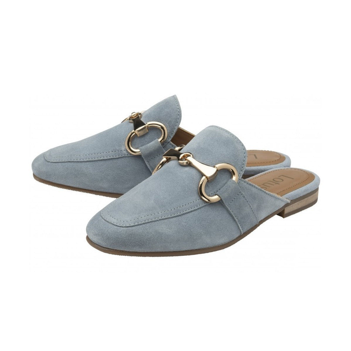 Lotus Taylor BLUE Leather Slip On Mule Loafer ULS570