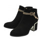 Lotus Tina BLACK Block Heel Dress Boot ULB457