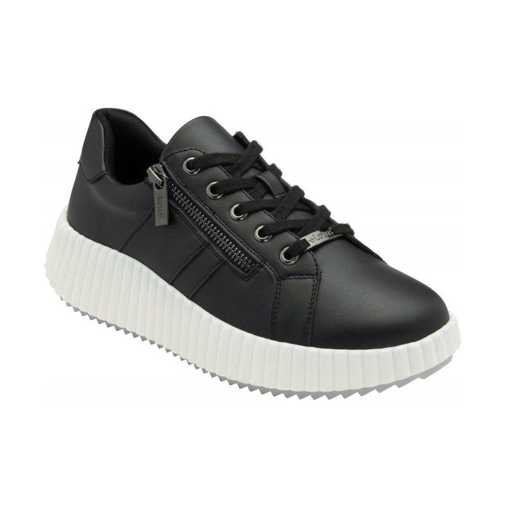 Lotus Trainer Kora with Lace and Zip ULS577 BLACK